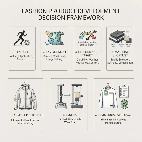 Framework pemilihan thermal insulation fabric untuk pengembangan produk fashion