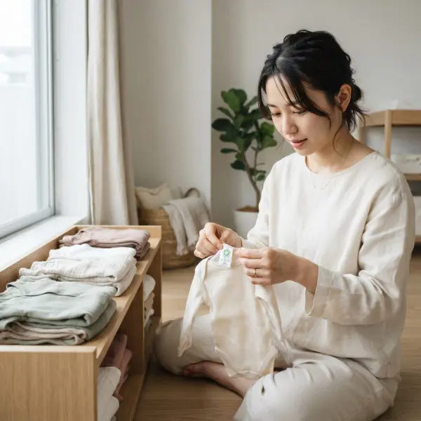 Pemilihan pakaian bayi dengan memperhatikan bahan kain, label dan sertifikasi keamanan tekstil