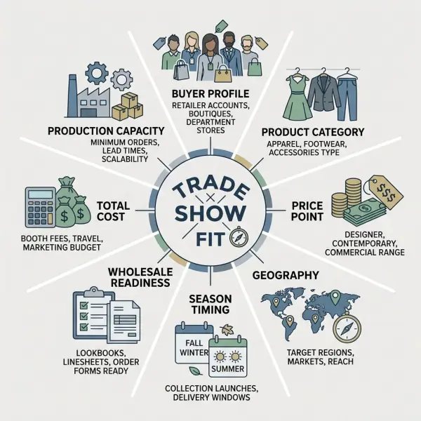 Framework for selecting the right fashion trade show for an apparel brand