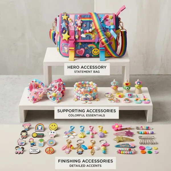 Hierarki aksesori Decora Fashion dari statement hingga detail kecil