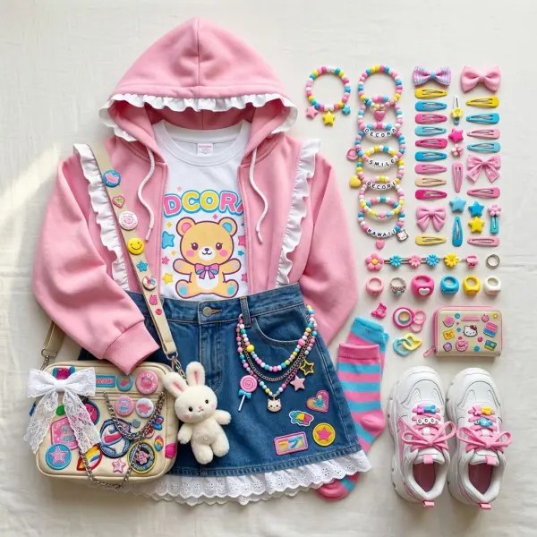 Koordinasi warna aksesori dan pakaian dalam styling Decora Fashion