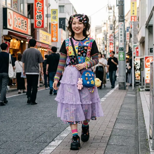 Interpretasi modern Decora Fashion dengan aksesori warna-warni yang lebih wearable Interpretasi modern Decora Fashion dengan aksesori warna-warni yang lebih wearable