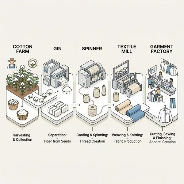 Sistem traceability kapas fisik dalam rantai pasok tekstil Better Cotton Sistem traceability kapas fisik dalam rantai pasok tekstil Better Cotton