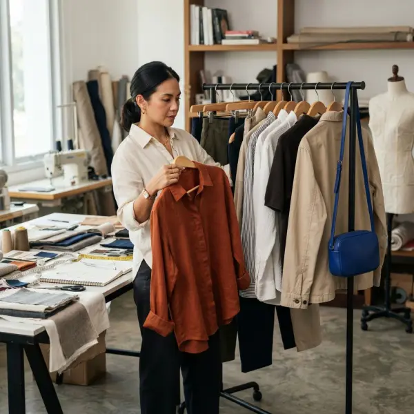 Pengembangan koleksi clean fashion dengan produk yang saling dipadukan Pengembangan koleksi clean fashion dengan produk yang saling dipadukan