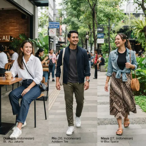 Clean outfit untuk hangout santai berdasarkan aktivitas berbeda