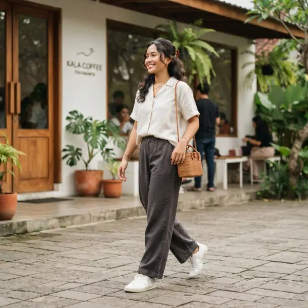 Clean outfit untuk hangout di cuaca tropis Indonesia Clean outfit untuk hangout di cuaca tropis Indonesia