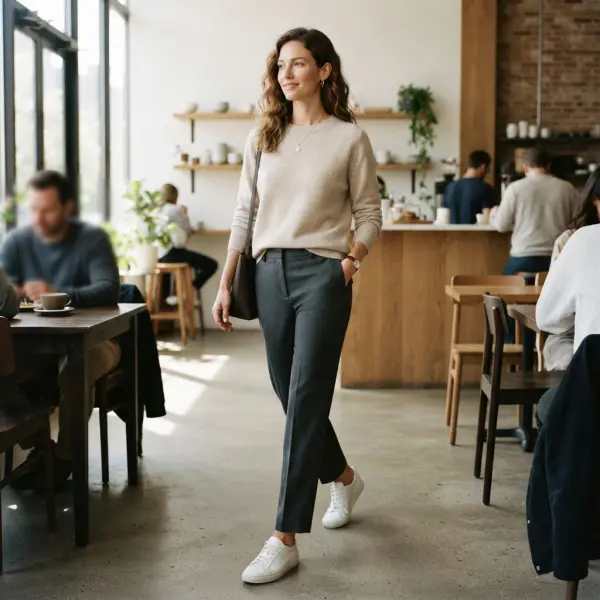 Proporsi atasan dan bawahan dalam clean outfit untuk hangout Proporsi atasan dan bawahan dalam clean outfit untuk hangout