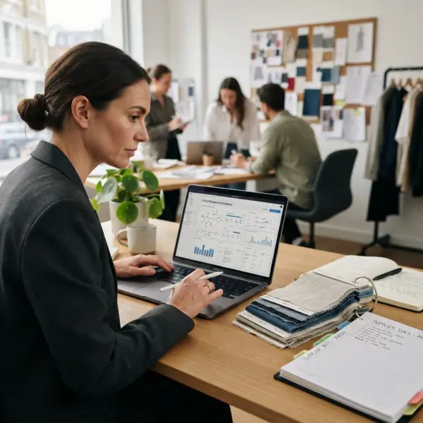Tim sourcing fashion menggunakan platform data bahan kimia untuk memilih chemical yang sesuai Tim sourcing fashion menggunakan platform data bahan kimia untuk memilih chemical yang sesuai