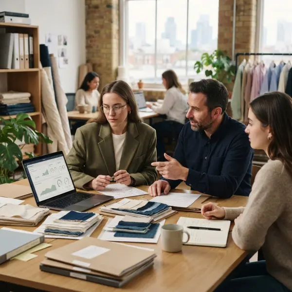 Tim sustainability fashion menggunakan data bahan kimia untuk evaluasi supplier tekstil Tim sustainability fashion menggunakan data bahan kimia untuk evaluasi supplier tekstil