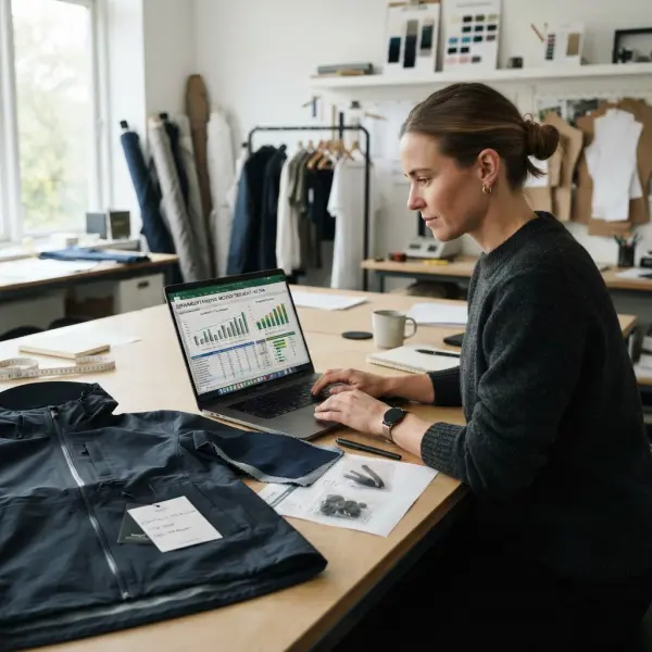 Product developer menganalisis komponen utama penyumbang dampak produk fashion
