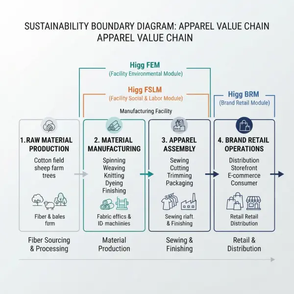 Batas pengukuran Higg Index dari material produk fasilitas hingga brand fashion Batas pengukuran Higg Index dari material produk fasilitas hingga brand fashion