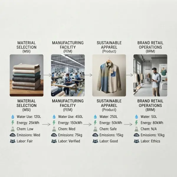 Berbagai jenis penilaian Higg Index untuk material produk fasilitas dan brand fashion Berbagai jenis penilaian Higg Index untuk material produk fasilitas dan brand fashion