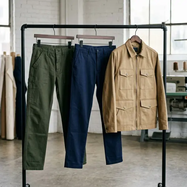 Twill fabrics used in workwear trousers, pants, and structured jackets Twill fabrics used in workwear trousers, pants, and structured jackets