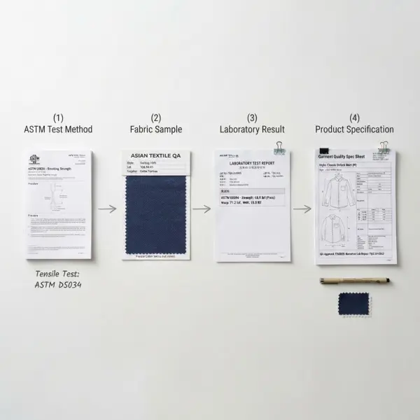 Dokumentasi standar dan hasil pengujian tekstil dalam sistem quality assurance perusahaan fashion Dokumentasi standar dan hasil pengujian tekstil dalam sistem quality assurance perusahaan fashion