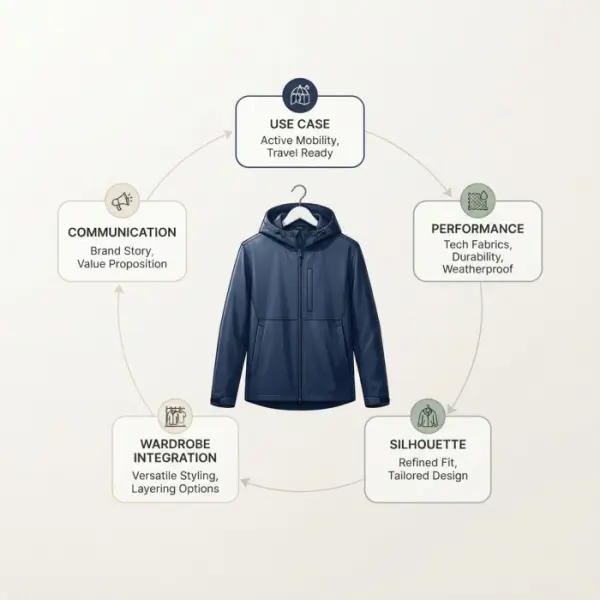 Five-part design framework for developing stylish functional rainwear Five-part design framework for developing stylish functional rainwear