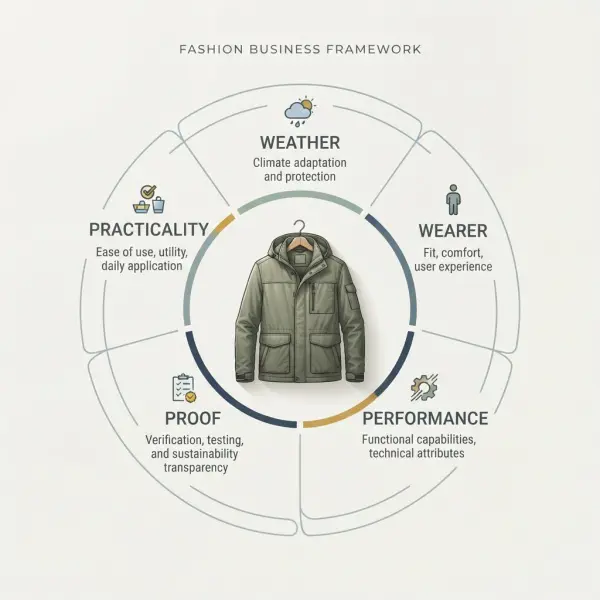 Five-part framework for developing weather-ready fashion products Five-part framework for developing weather-ready fashion products