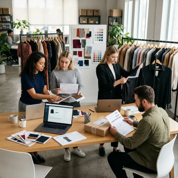 Fashion customer service team investigating sizing, delivery, returns and order problems in an ecommerce business