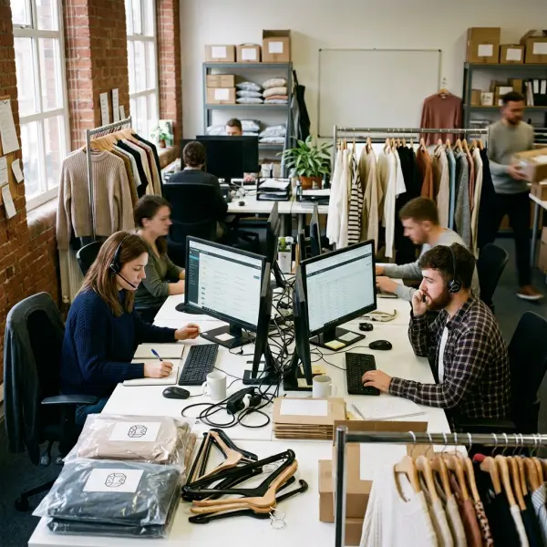 Fashion customer service team handling increased order questions during a major ecommerce campaign