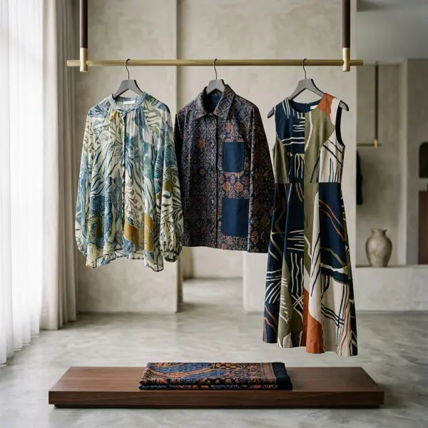 Beragam produk fashion batik kontemporer dengan pilihan kain sesuai fungsi dan siluet