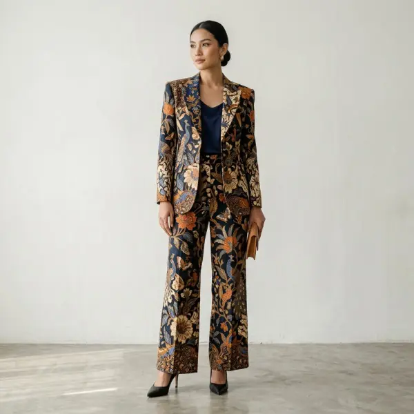 Interpretasi Batik Tujuh Rupa pada busana fashion kontemporer Interpretasi Batik Tujuh Rupa pada busana fashion kontemporer