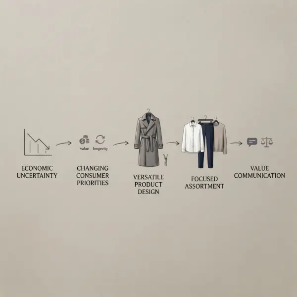 Strategi fashion brand menghubungkan tren recession core dengan nilai produk dan kebutuhan konsumen Strategi fashion brand menghubungkan tren recession core dengan nilai produk dan kebutuhan konsumen