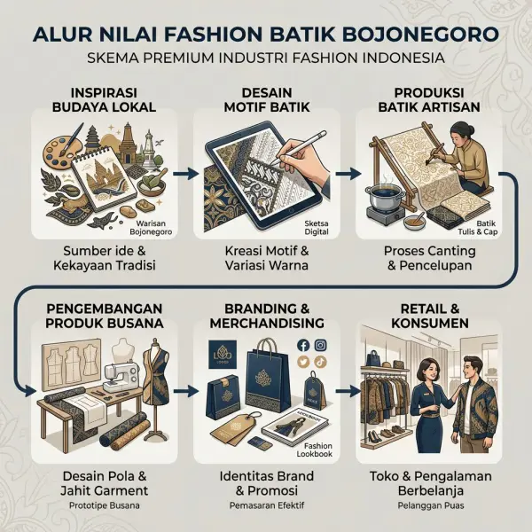 Ekosistem pengembangan Batik Bojonegoro dari perajin hingga produk fashion