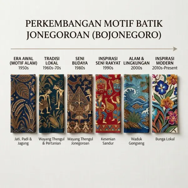 Pengembangan motif baru Batik Jonegoroan dari unsur lokal Bojonegoro