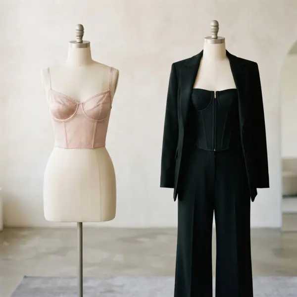 Perbandingan bustier untuk lingerie dan bustier sebagai fashion top