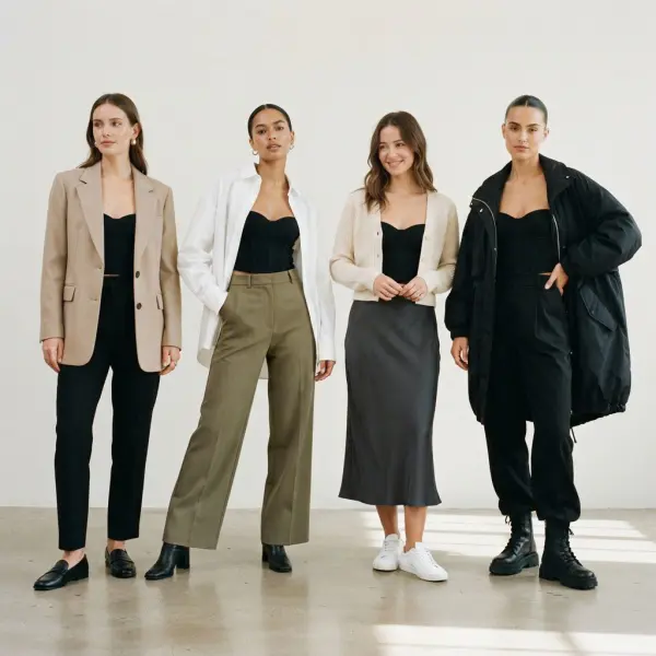 Bustier sebagai inner layer dengan blazer, kemeja, cardigan, dan outerwear