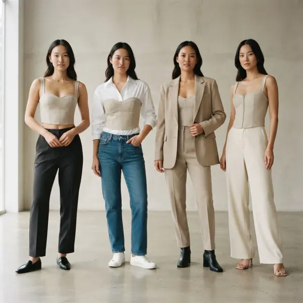 Cara memadukan bustier dengan bawahan dan outerwear untuk menciptakan proporsi outfit yang seimbang