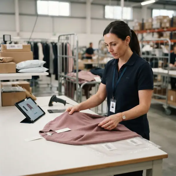 Fashion ecommerce garment return inspection and resale decision