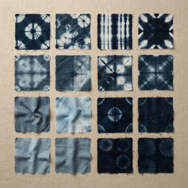Variasi kombinasi warna pada kain Shibori untuk kebutuhan fashion