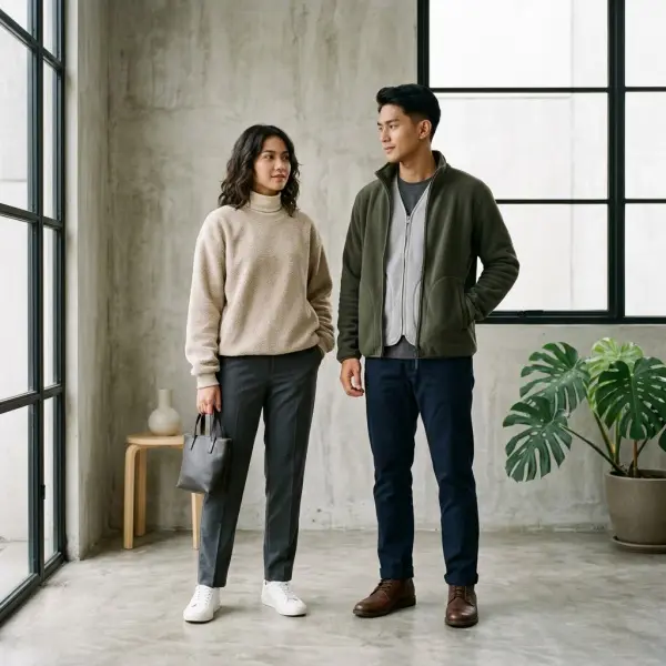 Penggunaan bahan polar pada pakaian fashion lifestyle modern