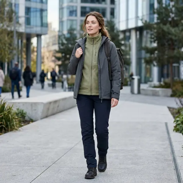 Sistem layering dengan bahan polar sebagai lapisan penghangat