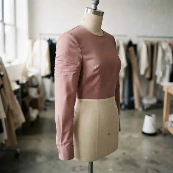 Tight sleeve showing horizontal strain and insufficient bicep ease