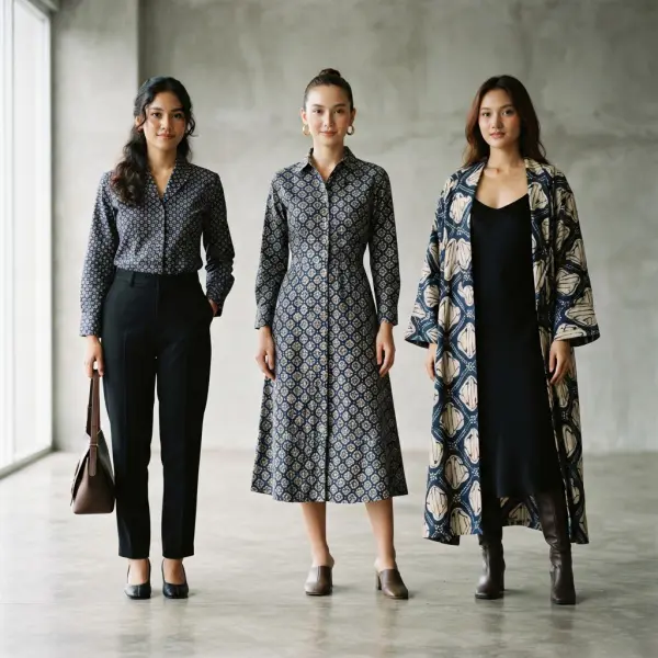 Perbandingan skala motif batik ceplok pada beberapa jenis busana