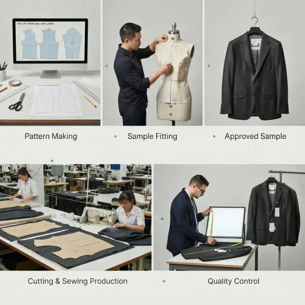 Pola busana sebagai bagian dari proses pengembangan produk fashion dari sample hingga produksi