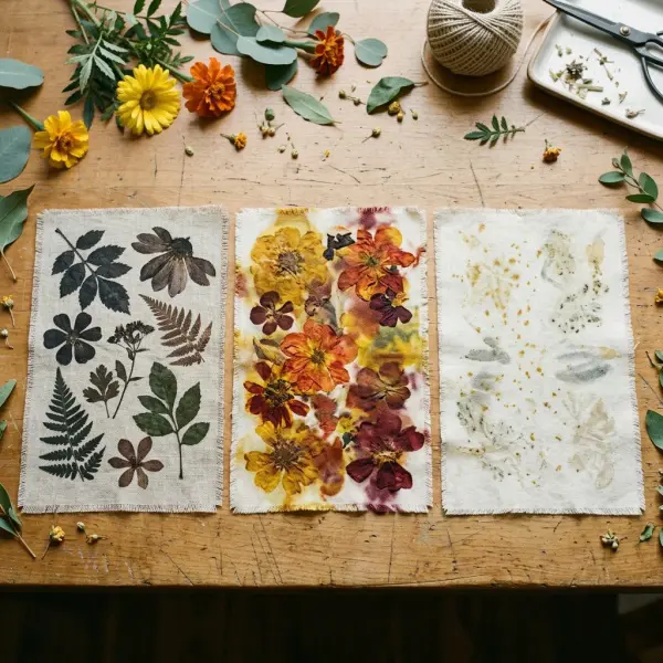 Evaluasi hasil ecoprint bunga pada beberapa kain untuk pengembangan koleksi fashion