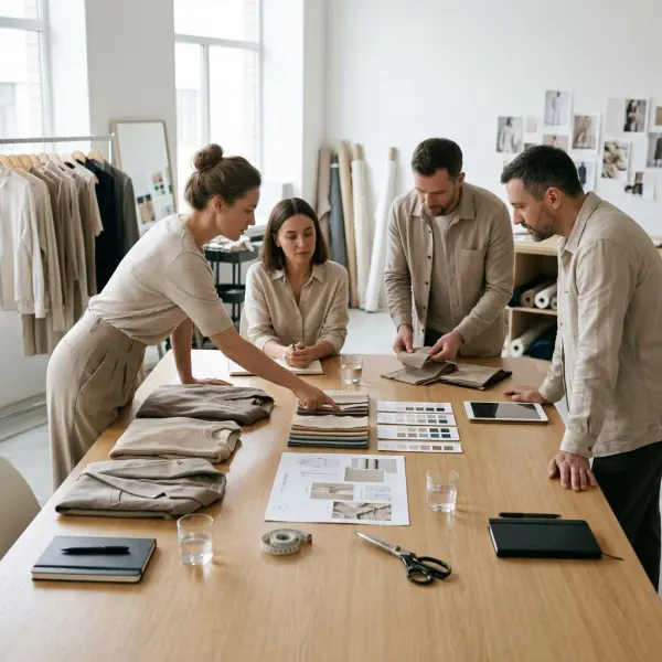 Tim fashion menyusun style direction untuk pengembangan koleksi berdasarkan kebutuhan produk