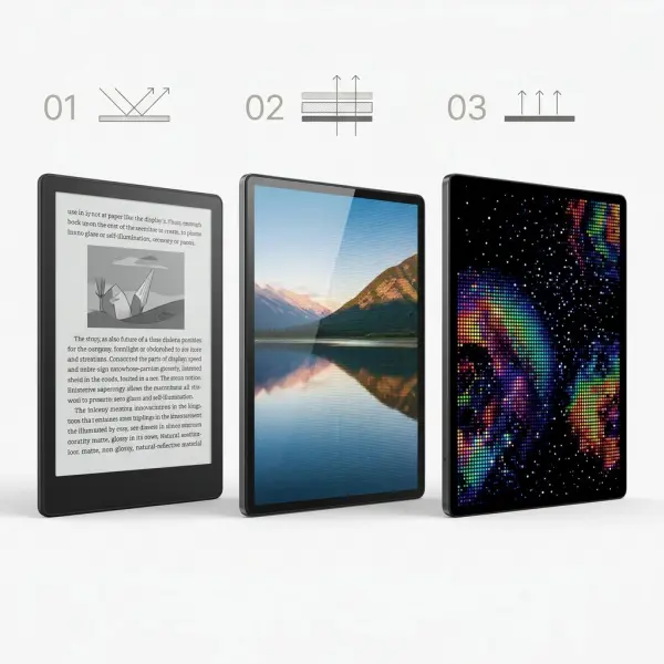 Perbandingan karakter tampilan E Ink, LCD, dan OLED untuk pengembangan fashion berbasis teknologi