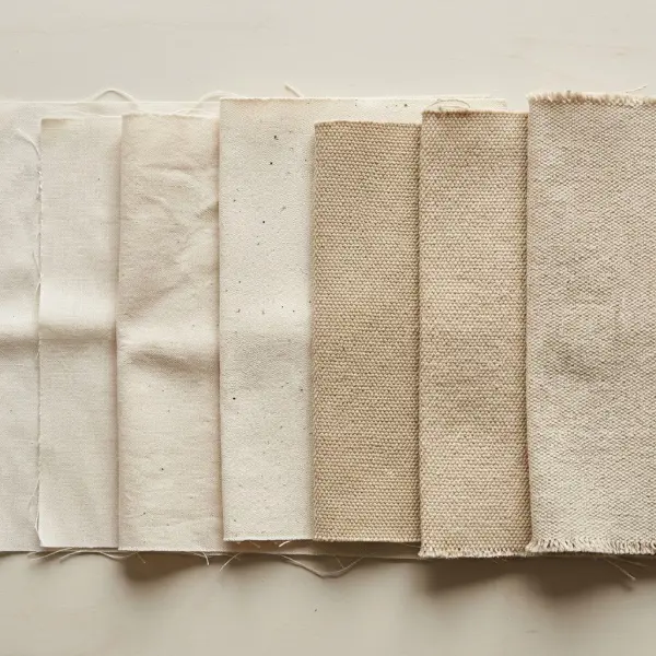 Sampel bahan kanvas dengan variasi tekstur dan karakter material untuk pengembangan jaket Sampel bahan kanvas dengan variasi tekstur dan karakter material untuk pengembangan jaket