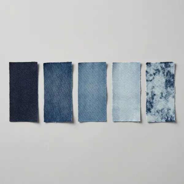Perbandingan efek rinse wash, stone wash, enzyme wash, bleach wash, dan acid wash pada denim