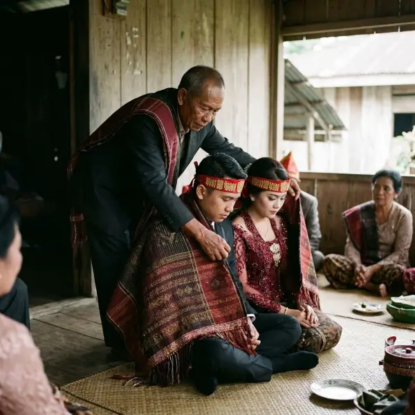 Tradisi mangulosi dalam adat Batak Toba sebagai simbol kasih sayang dan restu keluarga