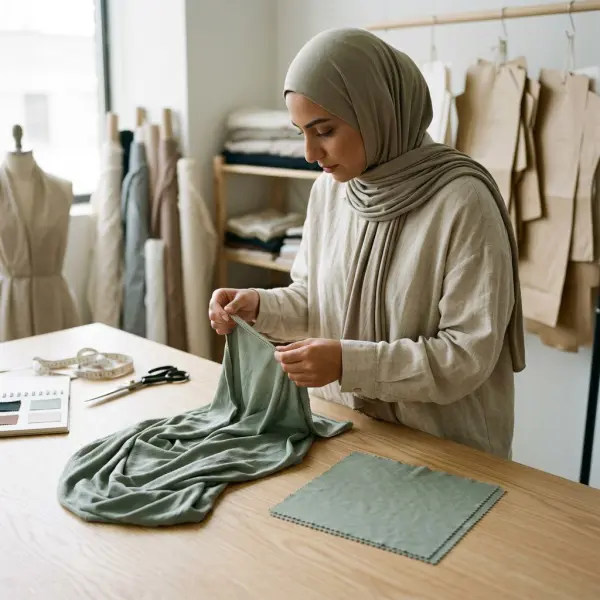 Hubungan karakter kain dan konstruksi produk dalam pengembangan desain hijab fungsional