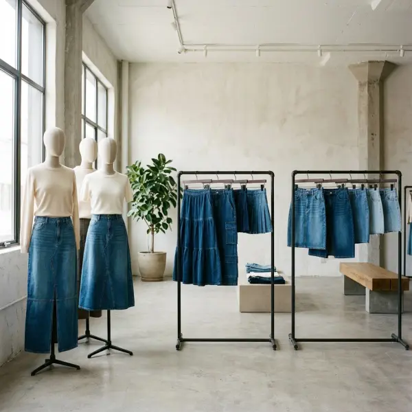 Koleksi rok denim yang telah dikembangkan dengan variasi desain terarah untuk evaluasi produk fashion Koleksi rok denim yang telah dikembangkan dengan variasi desain terarah untuk evaluasi produk fashion