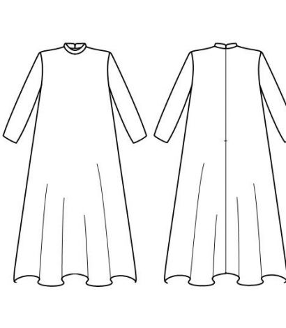 Pola Baju Gamis Anak Model Lurus
