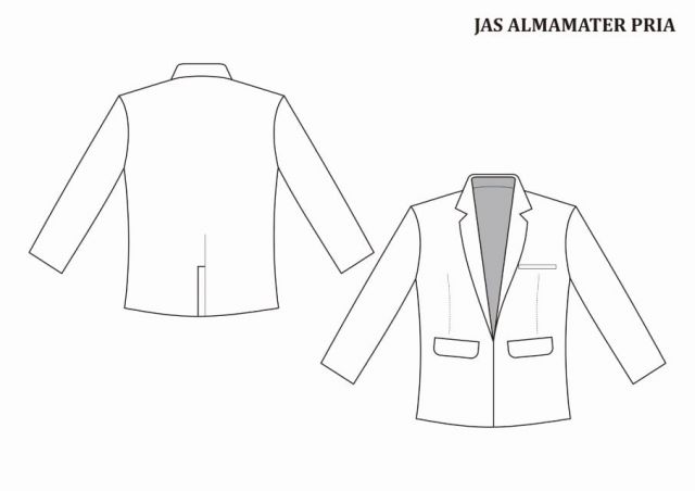 Jual Pola Jas Almamater Pria