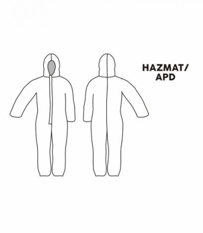 Pola Baju Hazmat - Lengan Setali (Pro)