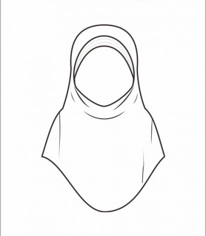 Pola Jilbab Bergo Dewasa