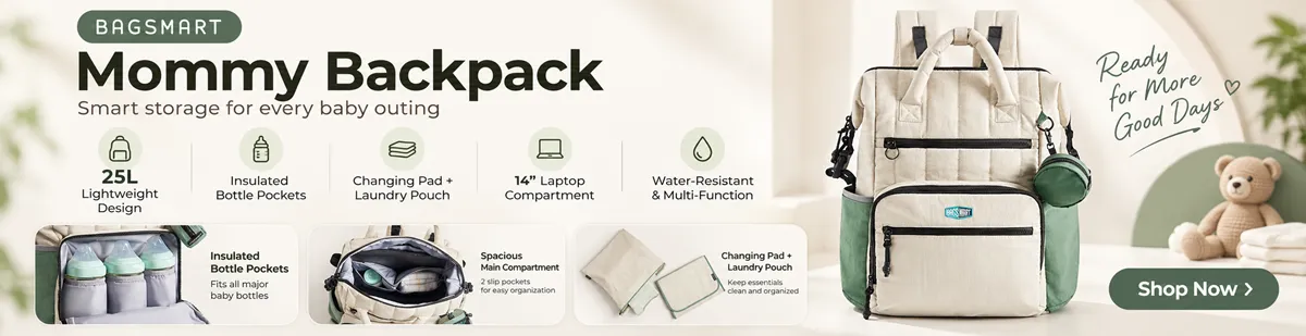 BAGSMART Mommy Backpack